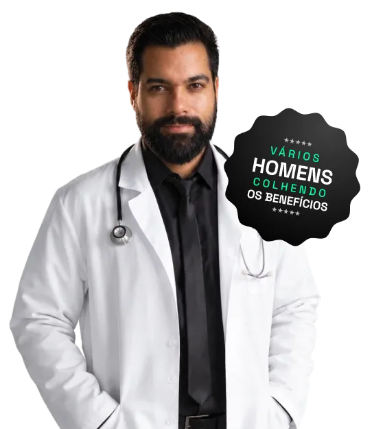 Vários homens colhendo os benefícios